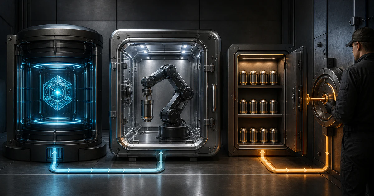 AI Agent 的推理核心、程式執行 microVM、單次憑證代理與正式環境動作閘門被分成四個互不共用祕密的邊界