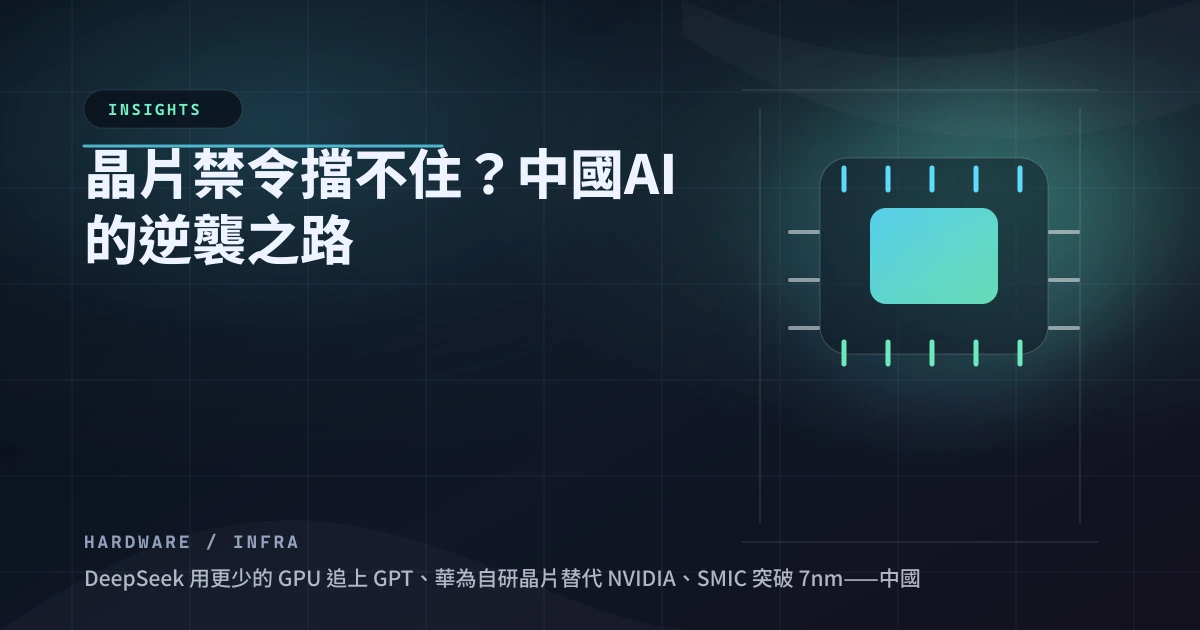 晶片禁令擋不住？中國 AI 的逆襲之路