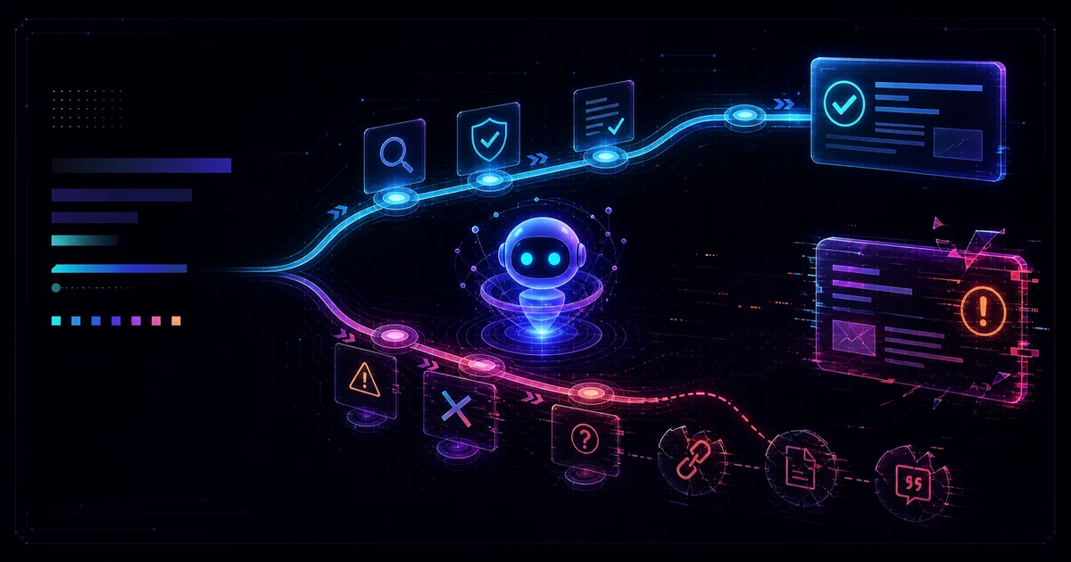 AI 幻覺的五種常見錯法與風險分級示意圖