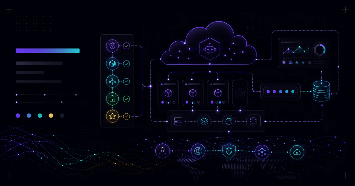 Cloudflare Temporary Accounts 與 AI agent 部署檢查圖：臨時帳號、權限邊界、runtime、觀測與正式接管流程